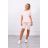 Komplet top+legginsy pudrowy róż