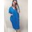 Šaty oversize krátky rukáv dámske nadrozmer (4XL/5XL ONE SIZE) TALIANSKA MÓDA IMD22139/DR 4XL / 5XL <p>khaki</p>