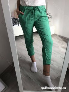 Kalhoty dlouhé strečové dámské (S/M/L ONE SIZE) ITALSKÁ MÓDA IM322058/DR