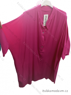 Šaty košilové oversize dlouhý rukáv dámské (S/M/LXL/2XL/3XL ONE SIZE) ITALSKá MóDA IM722052