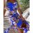 Šaty letní na ramínka satén květované dámské (S/M ONE SIZE) ITALSKÁ MÓDA IMD22423