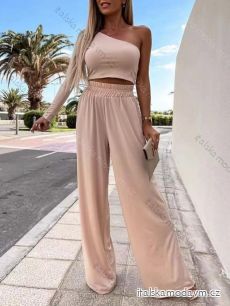 Souprava letní elegantní top a kalhoty dámská (S/M/L ONE SIZE) ITALSKÁ MÓDA IMD22428
