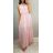 Šaty dlhé na ramienka letné dámske (uni s/m) Talianska MODA IMT19575/DR S / M one size biela