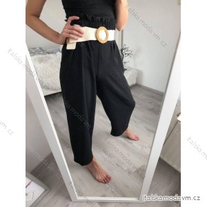 Kalhoty dlouhé letní dámské (S/M/L ONE SIZE) ITALSKÁ MÓDA IM322061/DR