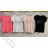 Tričko krátký rukáv dámské (S/M/L ONE SIZE) ITALSKÁ MÓDA IM4211097/DR bílá S/M/L