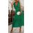 Šaty dlouhé elegantní letní šifonové bez rukávu dámské (S/M ONE SIZE) ITALSKÁ MÓDA IMD22324/DR