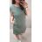 Šaty volnočasové bavlněné krátký rukáv dámské (L/XL ONE SIZE) ITALSKá MODA IM722040