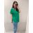 Tunika krátky rukáv dámske nadrozmer (XL/2XL ONE SIZE) TALIANSKA MÓDA IM722006/DR/DR XL/2XL tmavo zelená
