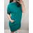 Šaty oversize  mikinové krátký rukáv dámská (XL/2XLONE SIZE) ITALSKá MóDA IM522180