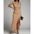 Šaty elegantní společenské dlouhé na ramínka dámské (S/M ONE SIZE) ITALSKÁ MÓDA IMD22514