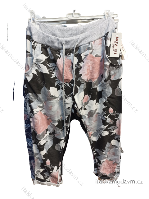 Tepláky dlouhé dámské nadrozměr (XL/2XL/3XL ONE SIZE) ITALSKÁ MÓDA IMB22250XL