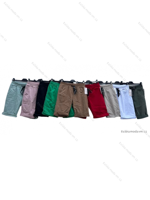 Kraťasy strečové dámské (S/M ONE SIZE) ITALSKÁ MÓDA IMD22516