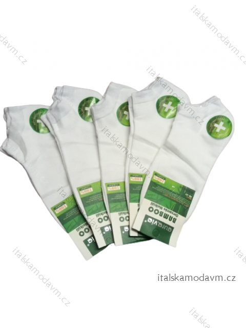 Ponožky kotníkové dámské bambusové (35-41/bílá) AURA.VIA AURA22NND836