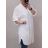 Košile oversize prodloužená 3/4 dlouhý rukáv dámská nadrozměr (2XL/3XL ONE SIZE) ITALSKá MóDA IM422323