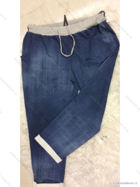 Tepláky dlouhé dámské riflové (S/M/L ONE SIZE) ITALSKÁ MODA IMB22201