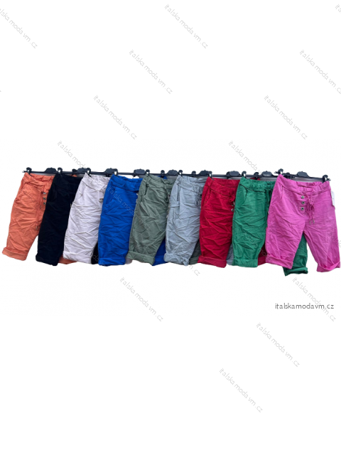 Kraťasy šortky strečové dámské (S/M/L ONE SIZE) ITALSKÁ MÓDA IMD22543