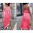 Šaty letní šifonové na ramínka dámské (S/M ONE SIZE) ITALSKÁ MÓDA IMWG222099