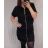 Šaty riflové krátký rukáv dámské nadrozměr (2XL-6XL) GOURD GD22GD8617-LJ/DR 3XL Černá