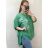Košele 3/4 dlhý rukáv dámska (2XL / 4XL ONE SIZE) TALIANSKÁ MÓDA IM421738/DR 2XL-4XL zelená
