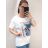 Tunika oversize krátký rukáv dámská (XL/2XL ONE SIZE) ITALSKá MóDA IM522012/DR XL/2XL černo-zlatá