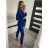 Souprava/komplet elegantní sako a kalhoty dámská (M/L ONE SIZE) ITALSKÁ MÓDA IMD22344 růžová S/M/L