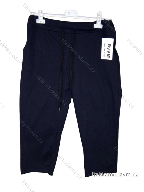 Kalhoty 3/4 krátké dámské (S/M ONE SIZE) ITALSKÁ MÓDA IMD2105/DR modrá tmavá S/M