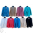 Sako zhrnutý dlhý rukáv dámske (S/M/L ONE SIZE) TALIANSKA MÓDA IMD22533 <p>Neónovo ružová</p> M / L