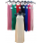 Šaty letní na ramínka skládané šifonové dámské (L/XL ONE SIZE) ITALSKÁ MÓDA IM422625