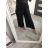 Kalhoty elegantní skládané dámské (S/M/L ONE SIZE) ITALSKÁ MÓDA IMD22521/DR S/M Černá