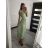 Šaty dlouhé elegantní icecool bez rukávu dámské (M/L, XL/XXL) AINUOSI   ITALSKÁ MODA IMB229927/DUR zelená M / L