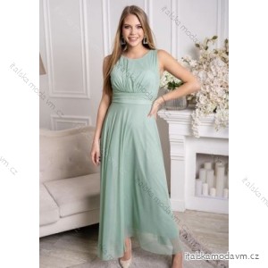Šaty společenské elegantní letní bez rukávu dámské (S/M ONE SIZE) ITALSKÁ MÓDA IMPSH222082