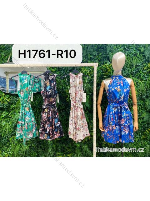Šaty letné bez rukávov dámske (S/M ONE SIZE) TALIANSKA MÓDA IMPBR22H1761-R10