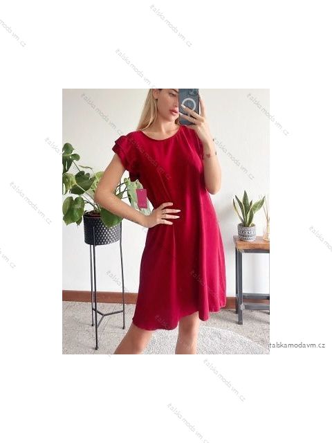 Šaty letní krátký rukáv dámské (S/M ONE SIZE) ITALSKÁ MÓDA IMPBB2250236v