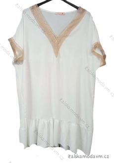 Šaty letní krátký rukáv dámské (L/XL ONE SIZE) ITALSKÁ MÓDA IMWG222603/DR