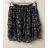 Sukně krátká dámská (S/M ONE SIZE) ITALSKÁ MÓDA IMWD211086 Černá S/M