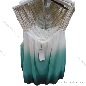 Šaty letní šifonové ombre na ramínka dámské (S/M ONE SIZE) ITALSKÁ MÓDA IM322180