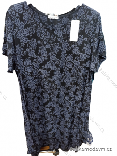 Šaty letní krátký rukáv dámská nadrozměr (XL/2XL/3XL ONE SIZE) ITALSKÁ MÓDA IM422780