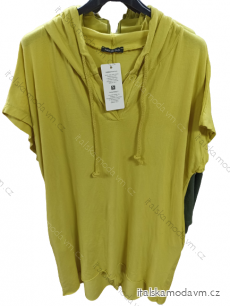 Šaty mikinové krátký rukáv dámské (L/XL ONE SIZE) ITALSKÁ MÓDA IMP22015