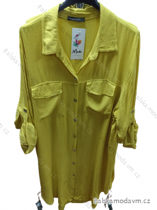 Šaty košilové krátký rukáv dámské (M/L ONE SIZE) ITALSKÁ MÓDA IMP22016
