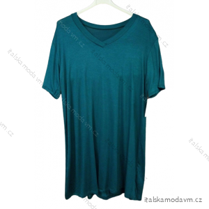 Šaty volnočasové krátký rukáv dámská nadrozměr (L/XL ONE SIZE) ITALSKá MóDA IM42278/DR