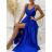 Šaty dlouhé letní elegantní na ramínka dámské (S/M ONE SIZE) ITALSKÁ MÓDA IMPBB22C12899