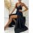 Šaty dlouhé letní elegantní na ramínka dámské (S/M ONE SIZE) ITALSKÁ MÓDA IMPBB22C12899