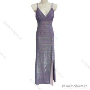 Šaty elegantní společenské dlouhé na ramínka dámské (S/M ONE SIZE) ITALSKá MóDA IMM222375LS