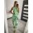 Souprava letní icecool tílko a kalhoty dámská (S/M ONE SIZE) ITALSKÁ MÓDA IMM21706 Černo-růžová S/M