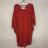 Šaty oversize krátký rukáv dámské (SM/L ONE SIZE) ITALSKÁ MÓDA IMD21956/DR S/M/L červená