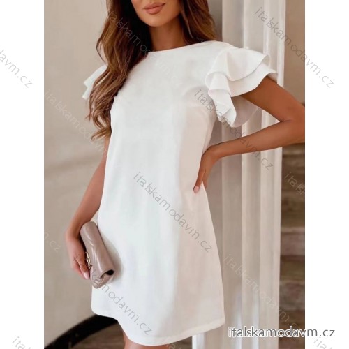 Šaty letní krátký rukáv dámské (S/M ONE SIZE) ITALSKÁ MÓDA IMWOP22500