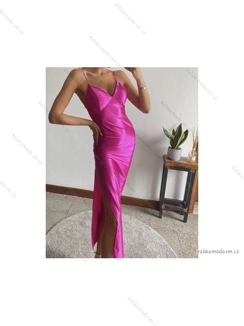 Šaty dlhé letné na ramienka dámske (S/M ONE SIZE) TALIANSKA MÓDA IMPBB22C23820