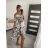 Šaty letní carmen přes ramena dámské (S/M/L ONE SIZE) ITALSKÁ MÓDA IMM22UN5368 Černá S/M
