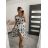 Šaty letní carmen přes ramena dámské (S/M/L ONE SIZE) ITALSKÁ MÓDA IMM22UN5368 Černá S/M