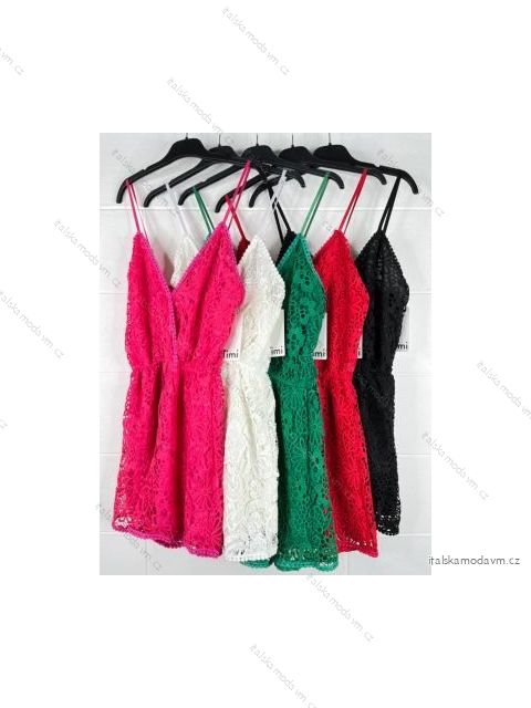 Šaty letné krajkové na ramienka dámske (S/M ONE SIZE) TALIANSKA MÓDA IMPBB22A6052